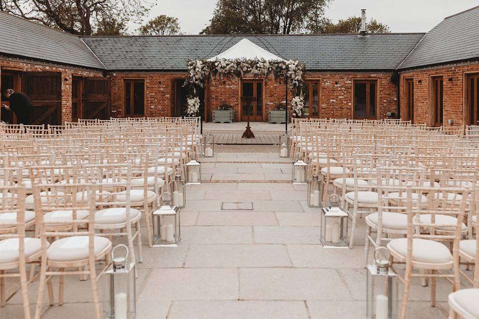 Courtyard Ceremony Seating