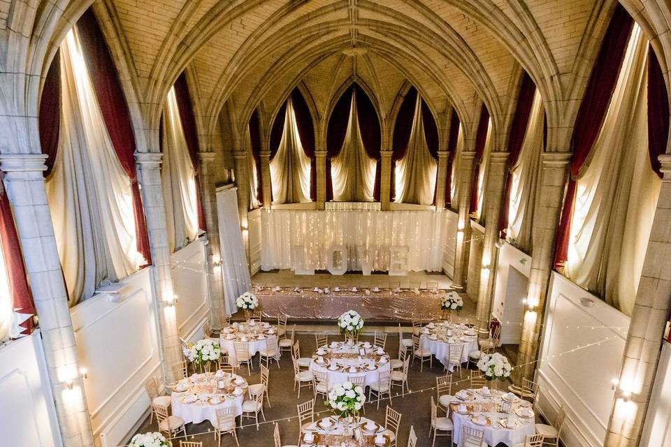 Design The Great Hall to your wedding style