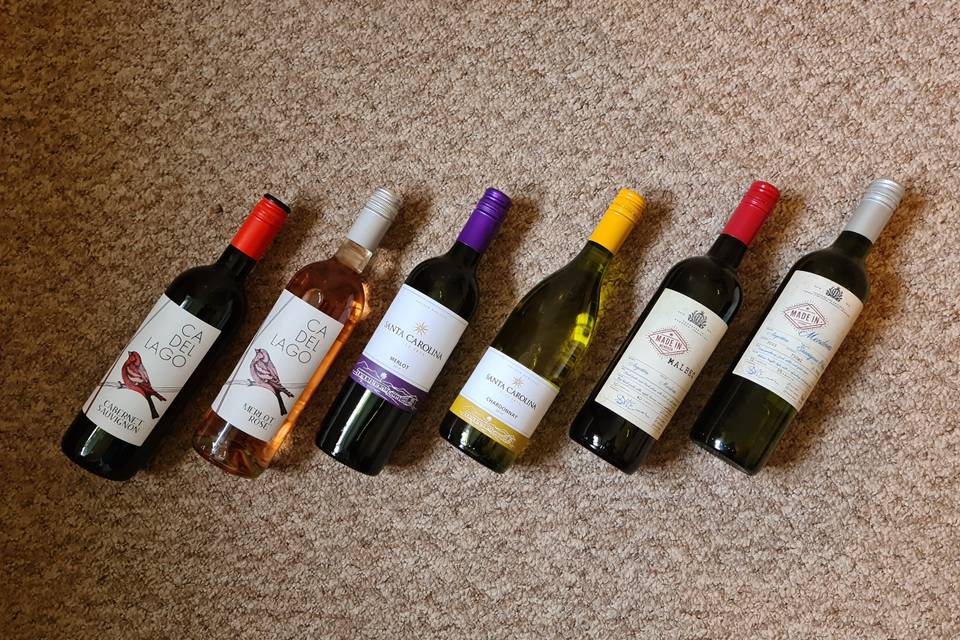 Some of our lovely wines