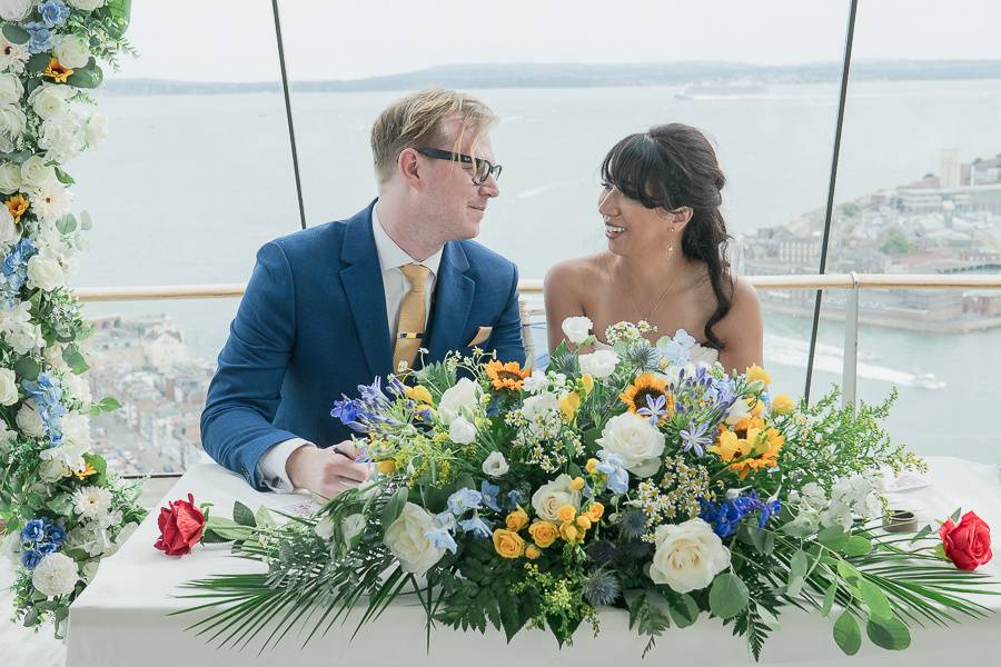 Spinnaker Tower wedding