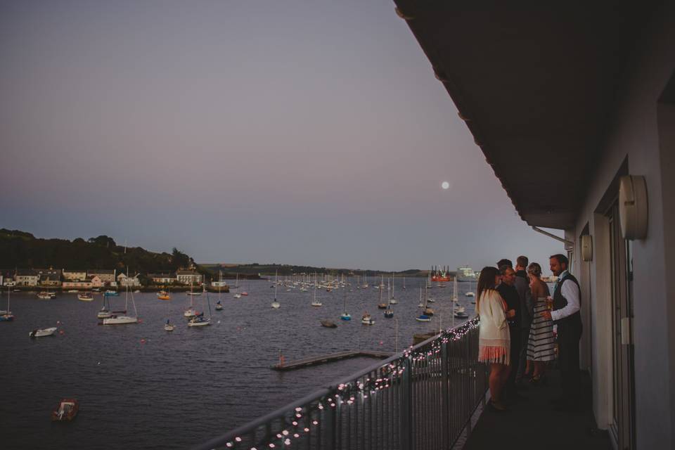 Private balcony in the Riverbank Suite