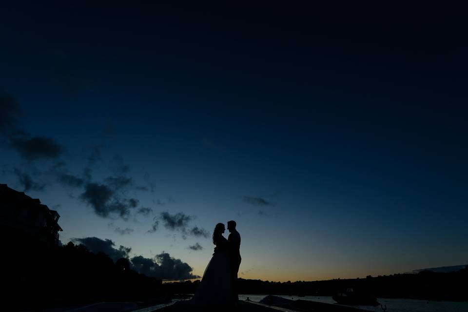 Relax and watch the sun go down with your newly wedded partner