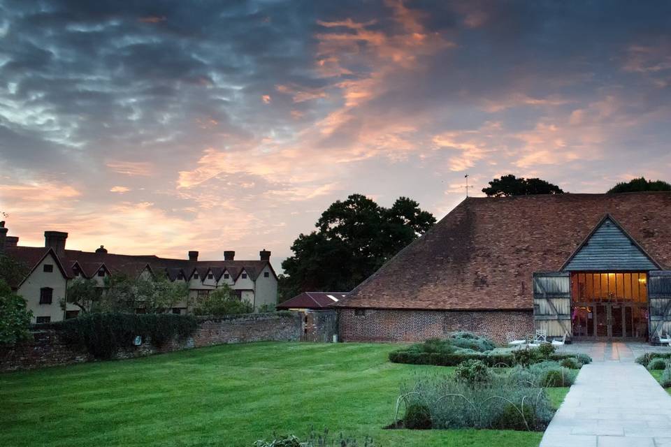 Ufton Court at sunset