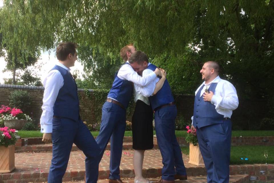 Celebrant sandwich with G&J