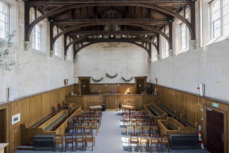 Courtroom ceremony space