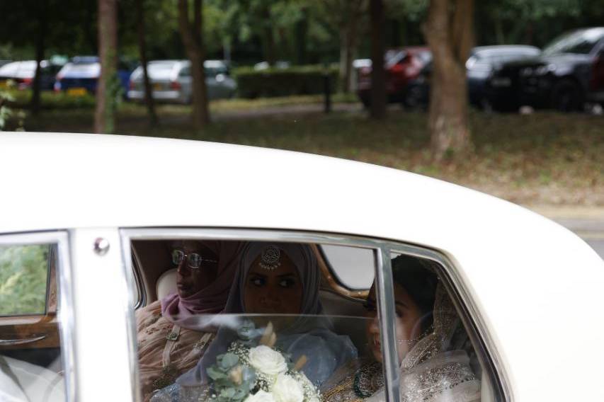 Bride's car