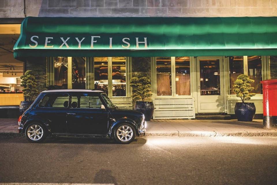 Mini Cooper at Sexy Fish