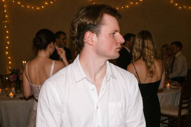 First dance lighting at a West Yorkshire wedding