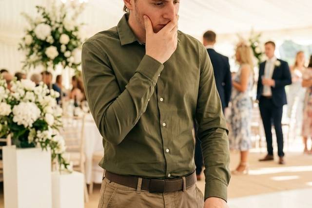 Wedding ceremony setting, sound covered by DJ Musha