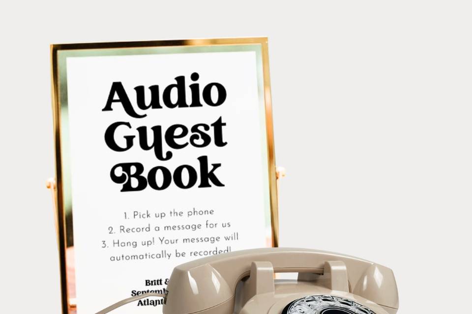 Audio guest book sign