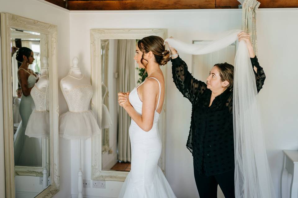 Bridal dressing room