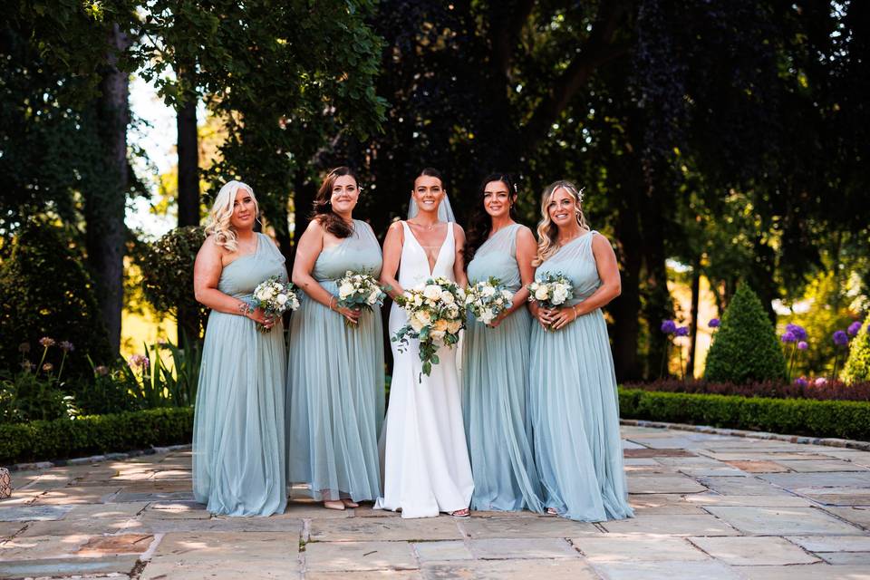 Bride and Bridesmaids