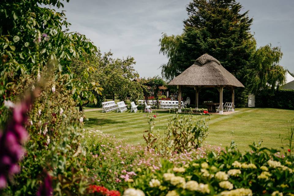 Outdoor ceremony space