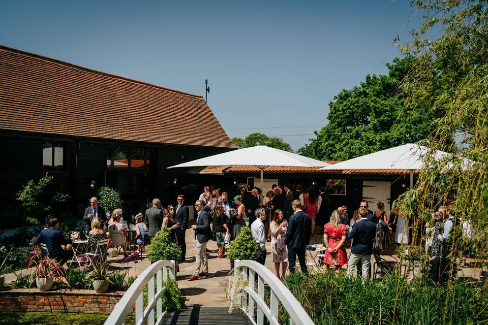 Stable bar courtyard reception