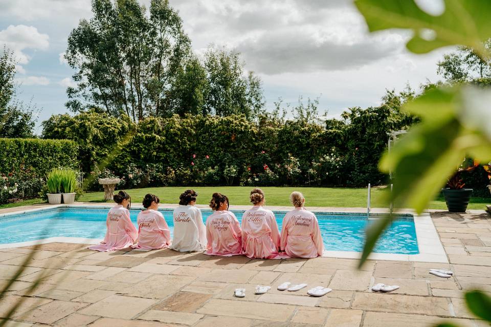 Dressing room swimming pool