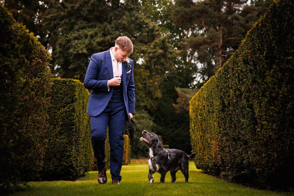 Groom and best mate (dog)