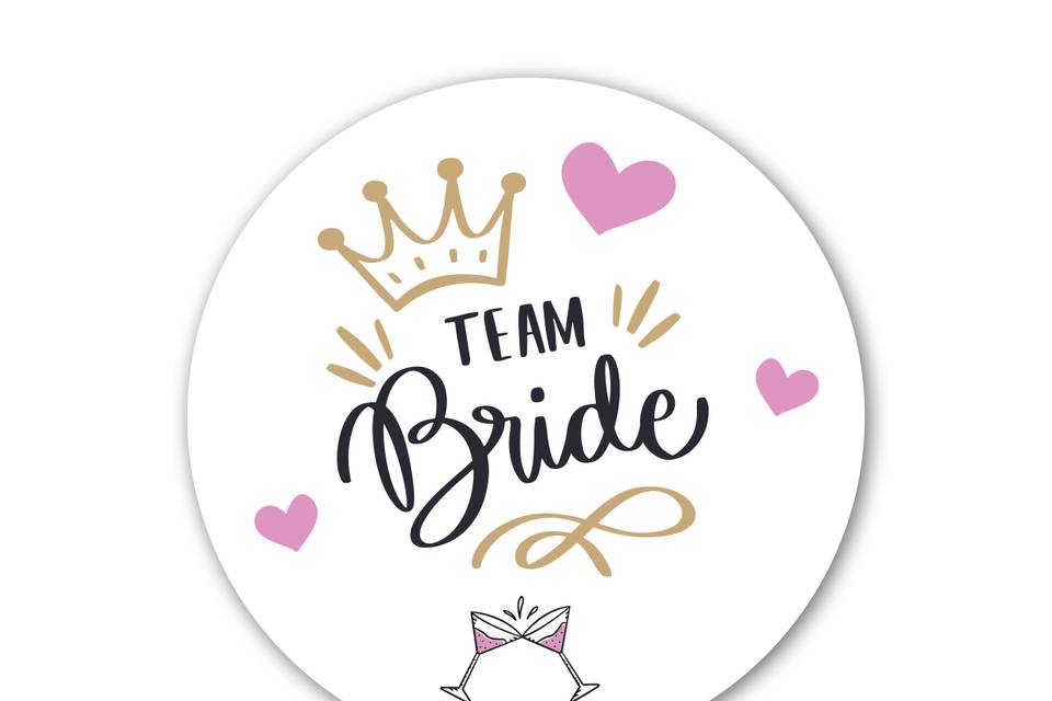 Team bride sticker