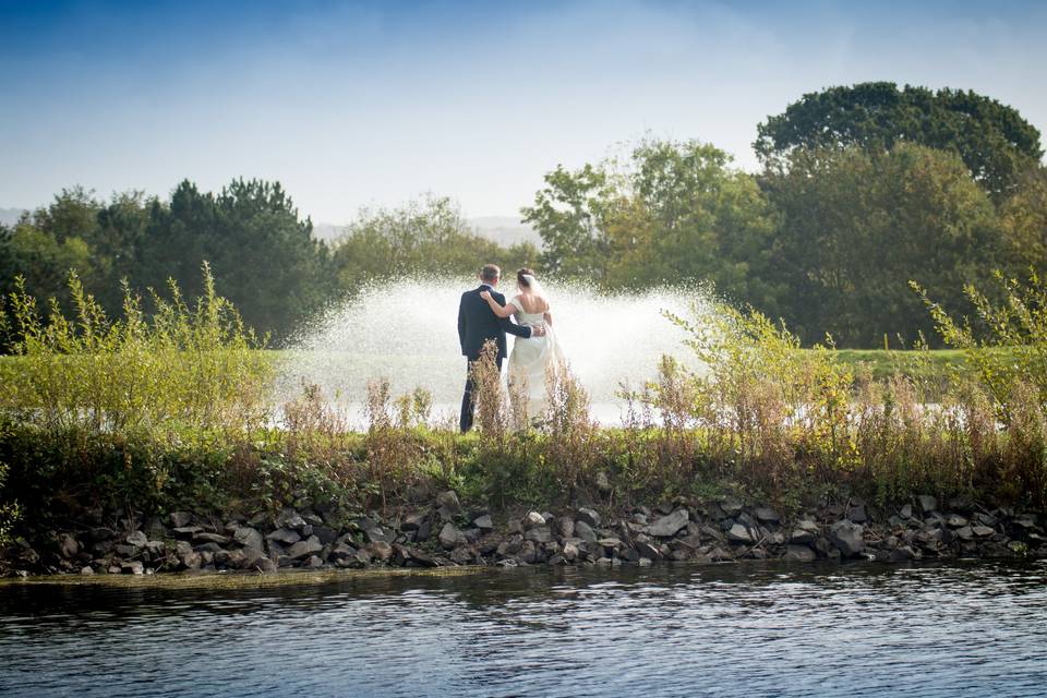 Stunning views by the pond