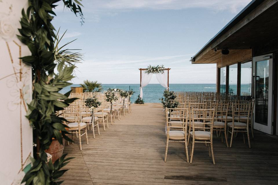 The Wedding Hut Decking