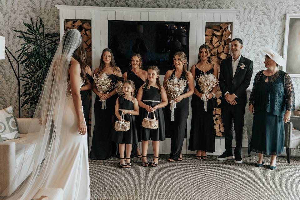 Dress Reveal in the Lodges