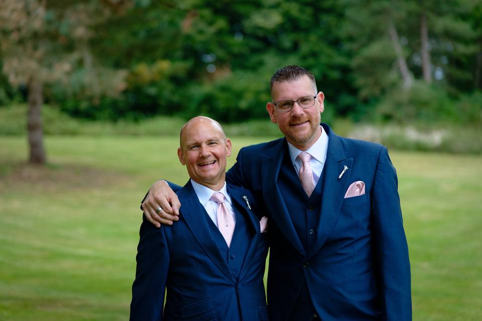 Groom and his bestman