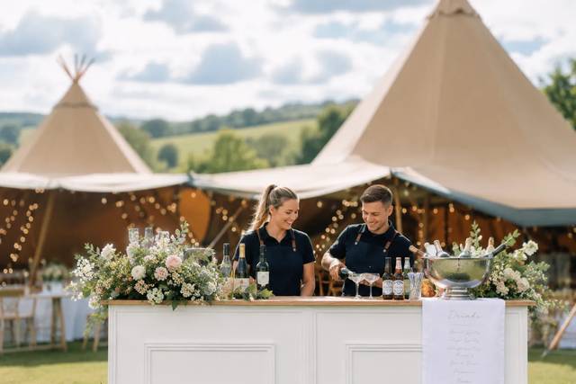 Tipi Welcome drinks reception