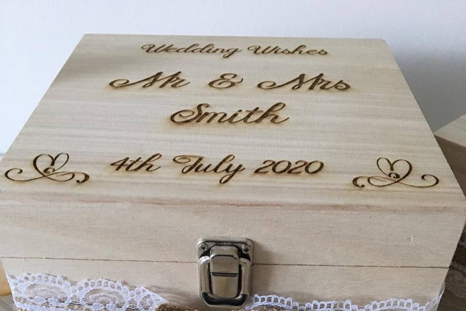 Rustic Wooden Guestbook Set