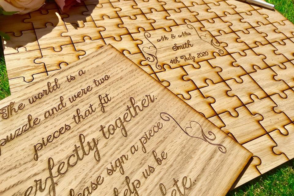 Rustic Jigsaw Set