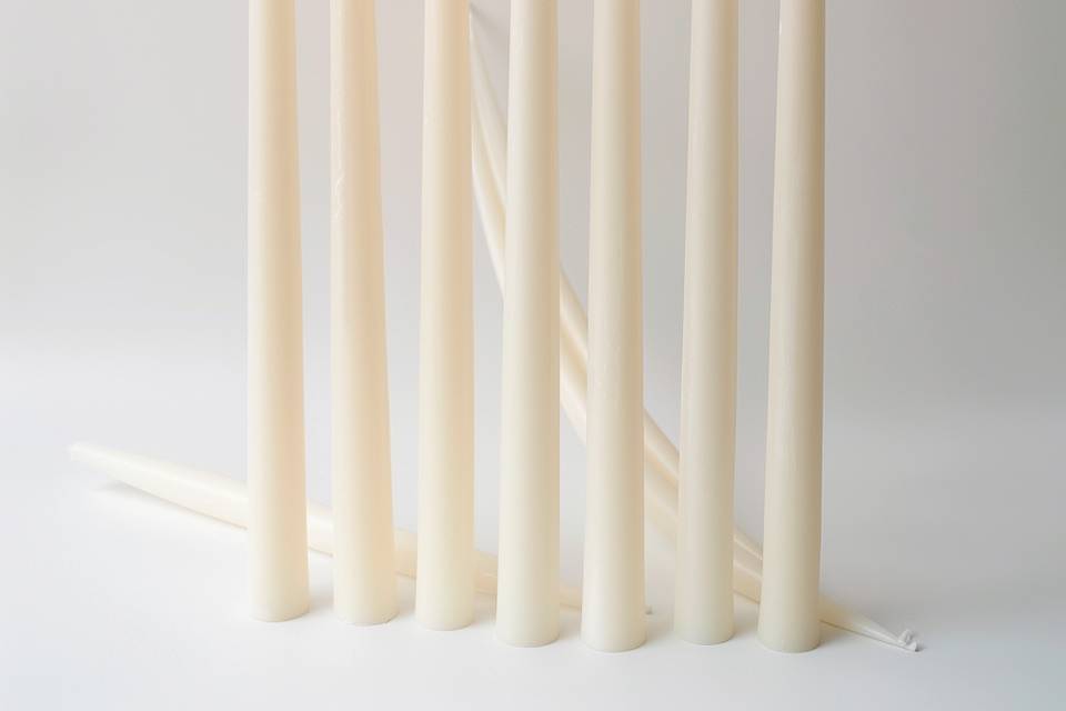 White dinner candle pack