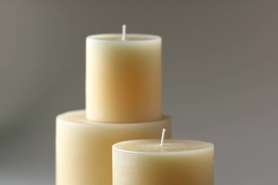 Mix of 3 pillar candles