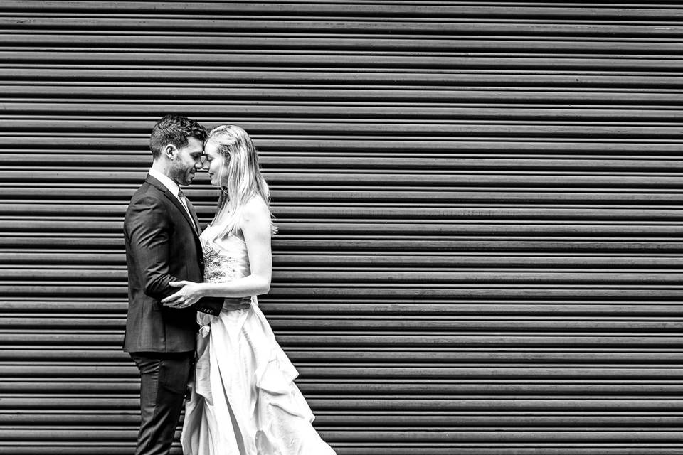 Black and white wedding photography