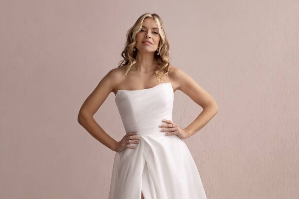 Simple A-Line Wedding Dress