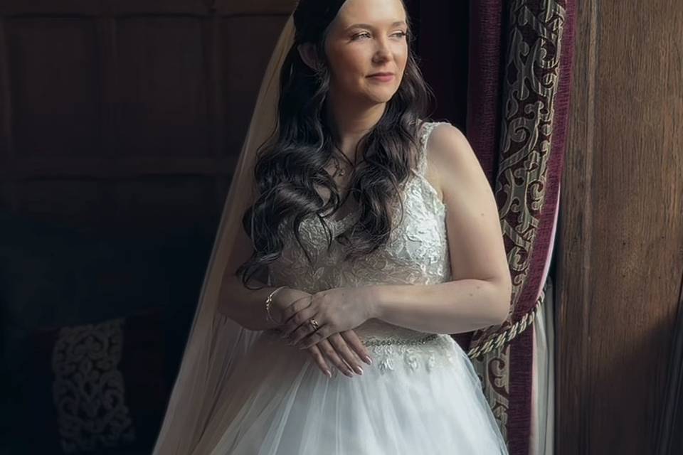 Bride at the window