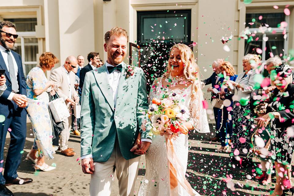Brighton spring wedding