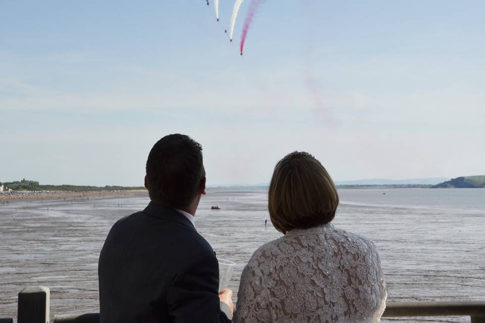 Red Arrow Fly over