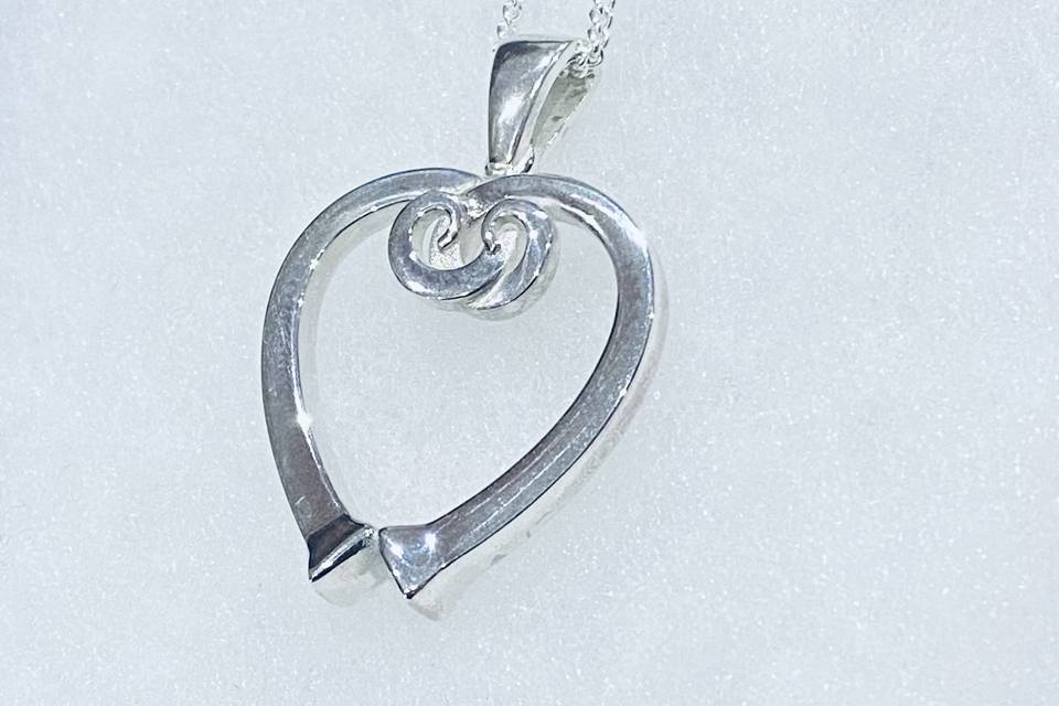 Nail Heart Necklace