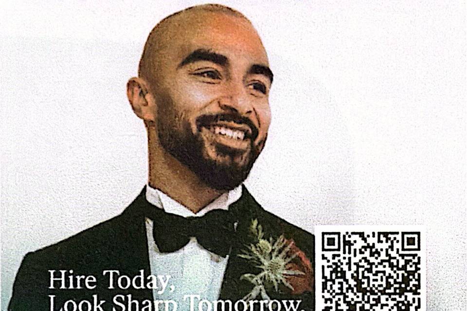 Scan to view our suit hire