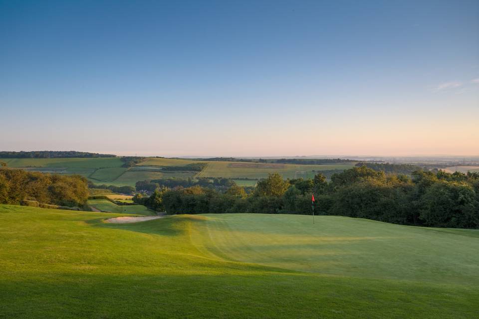 Views of The Clubhouse from the 18th Fairway