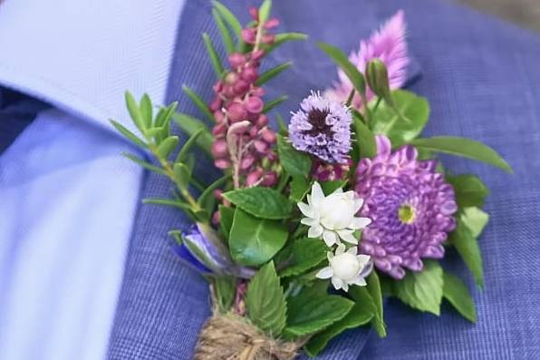 Purple buttonholes