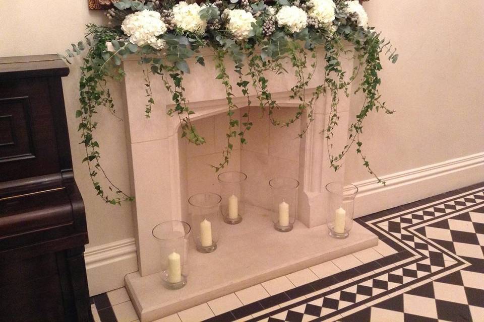 Mantlepiece flowers