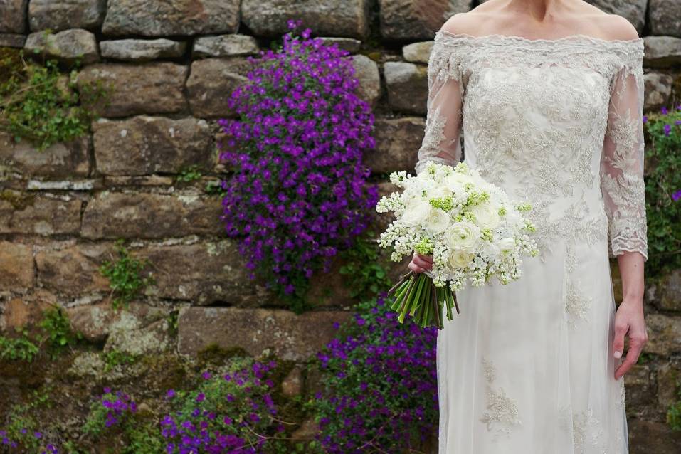 Spring wedding bouquet