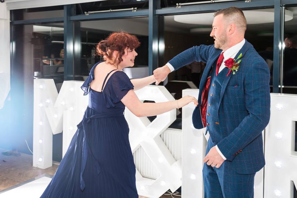 Groom and daughter