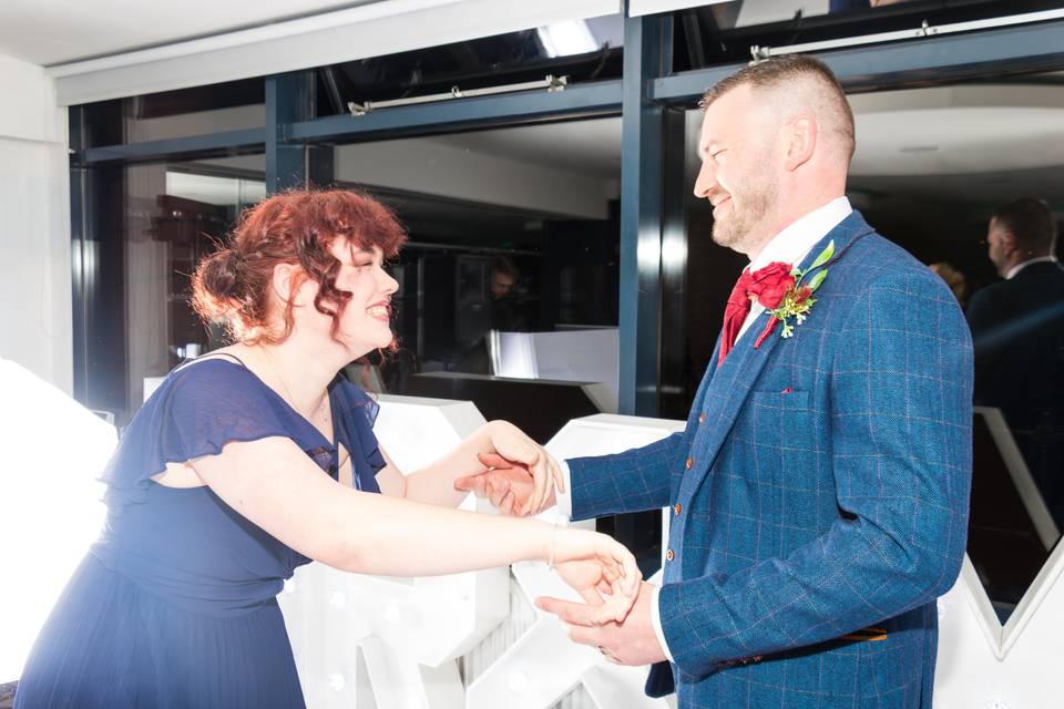 Groom and daughter
