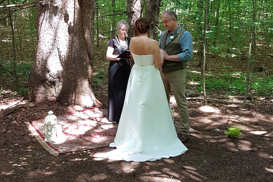 Woodland wedding