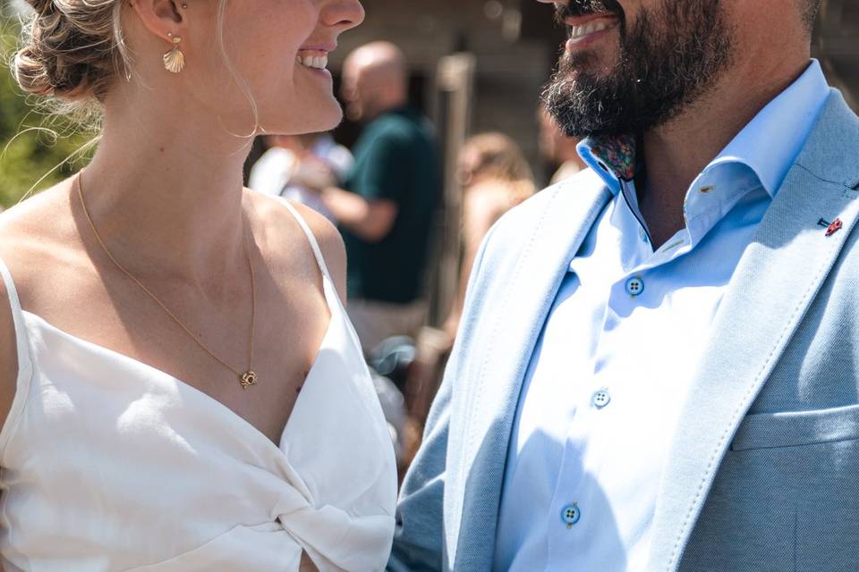 Intimate portrait moment