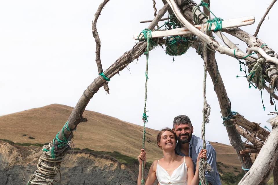 Outdoor swing portrait