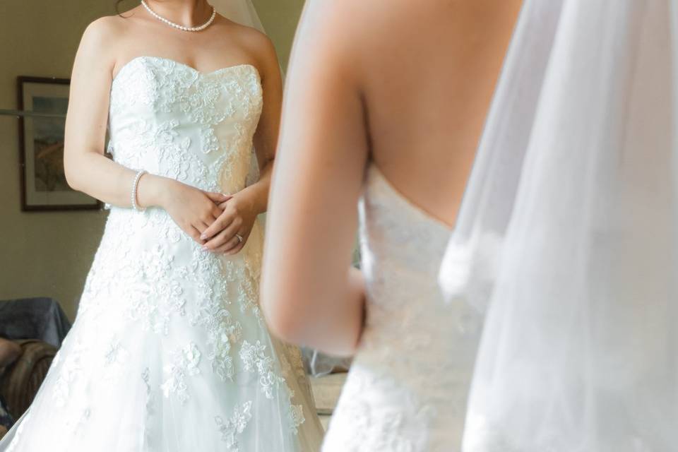 Bride ready to go