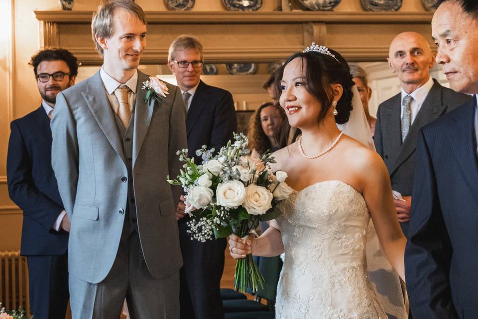 Bride & Groom meet at last