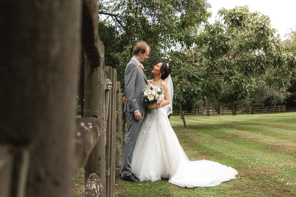 Wide angled fence shot