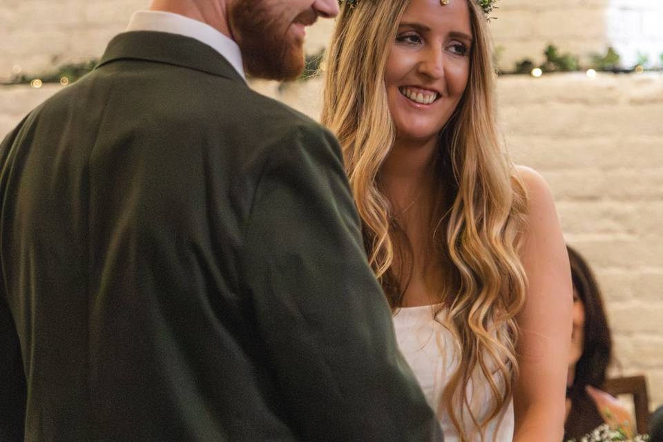 Candid ceremony shot